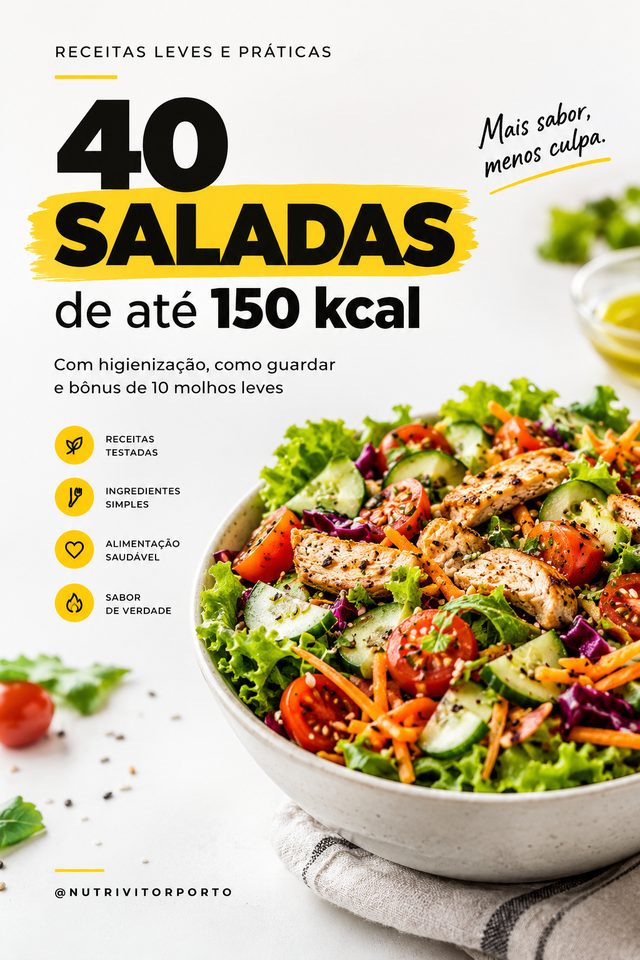 Capa do ebook 40 Saladas de até 150 kcal