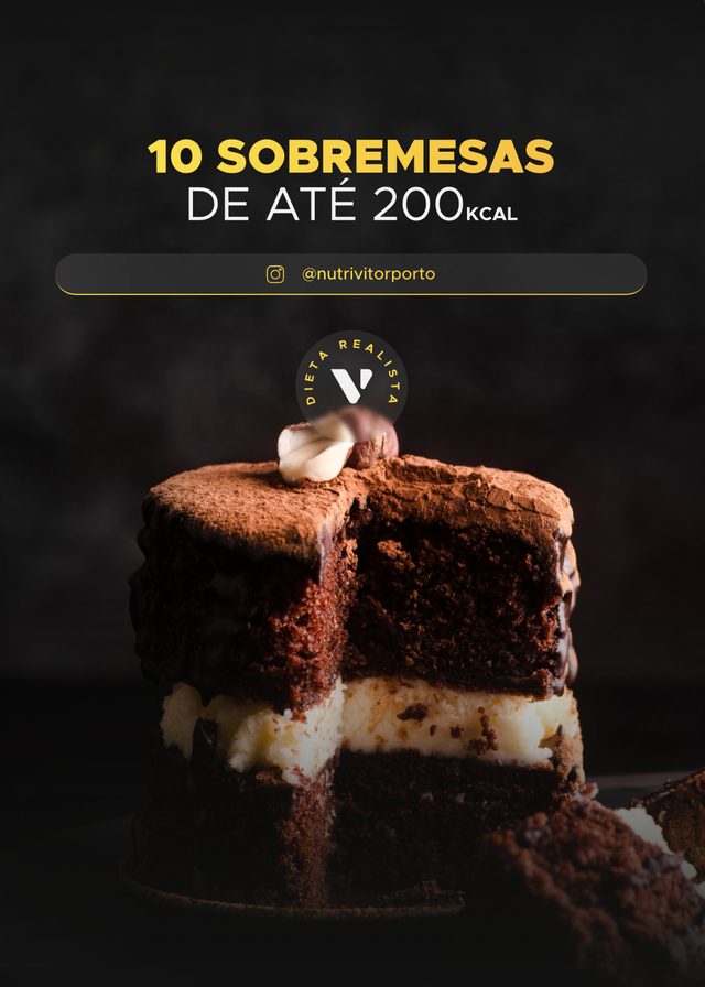 Capa do ebook 10 Sobremesas de até 200 kcal