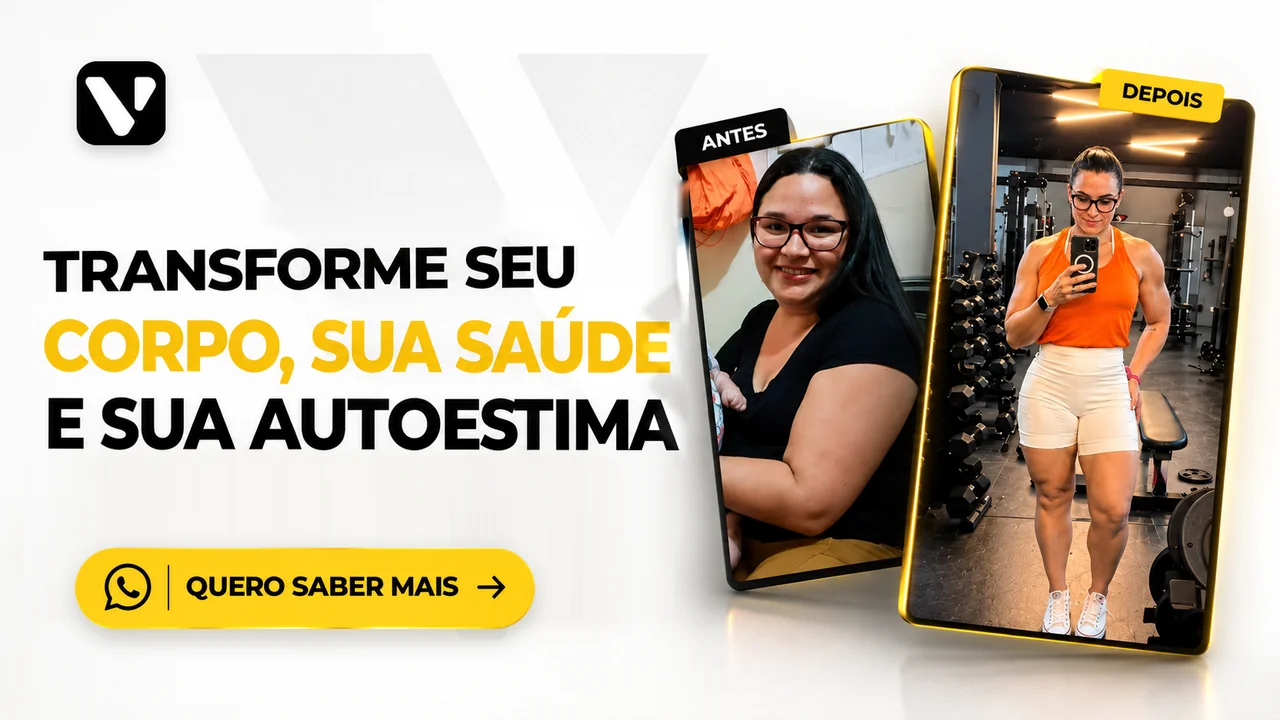 Transforme seu corpo, sua saúde e sua autoestima. Quero saber mais pelo WhatsApp